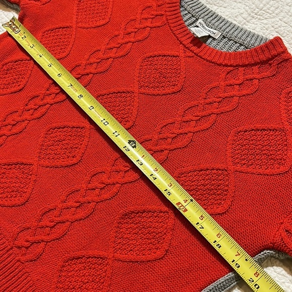Nordstrom Color Block Crop Sweater. Size L 10/12 - Picture 8 of 10